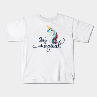 Christmas Unicorn: Stay Magical Kids T-Shirt